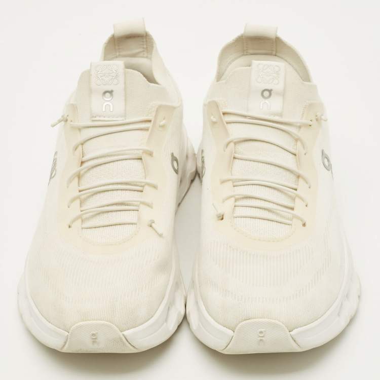 Pre Owned Loewe x On Cloudtilt  Size 38 Off White Fabric Running Sneakers