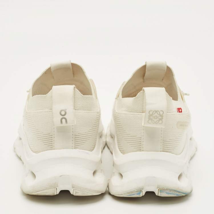 Pre Owned Loewe x On Cloudtilt  Size 38 Off White Fabric Running Sneakers