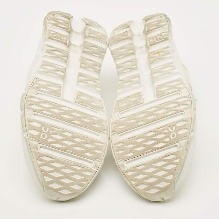 Pre Owned Loewe x On Cloudtilt  Size 38 Off White Fabric Running Sneakers