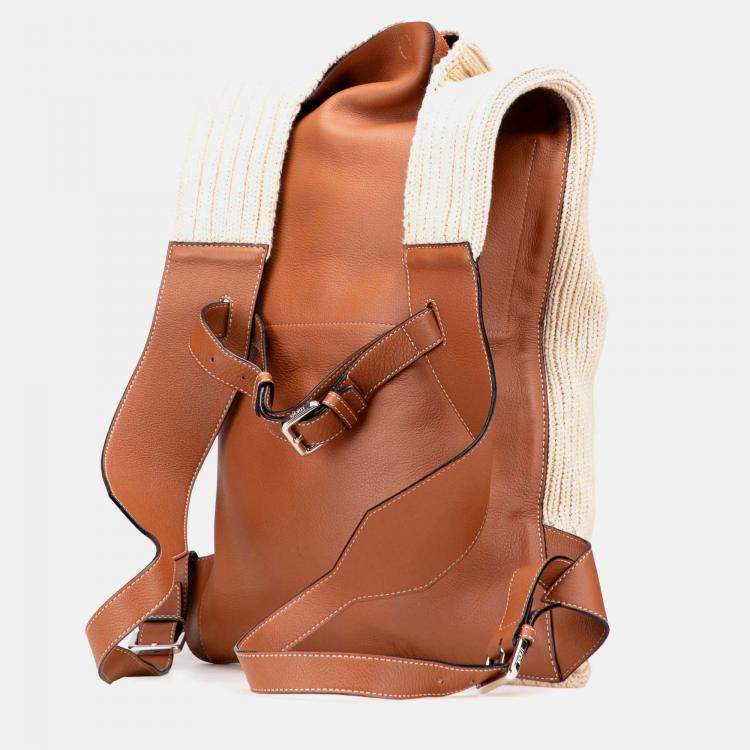 Pre Owned Loewe Knitted Shopper Backpack