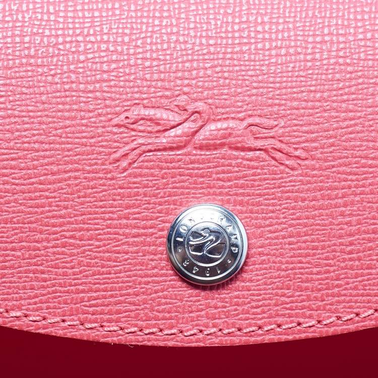 Pre Owned Longchamp Red Nylon Medium Le Pliage Tote