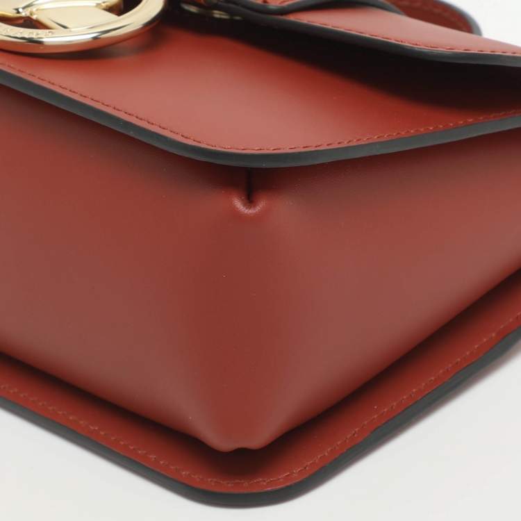 Pre Owned Longchamp Box Trot Brown Leather Shoulder Bag