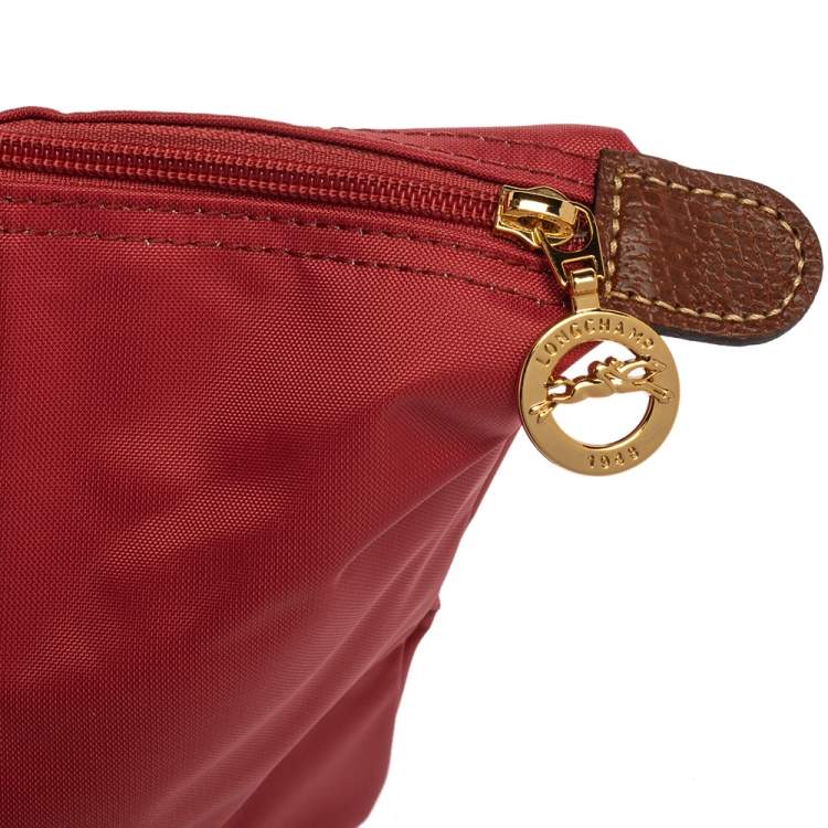 Pre Owned Longchamp Pink Nylon and Leather Small Le Pliage Tote