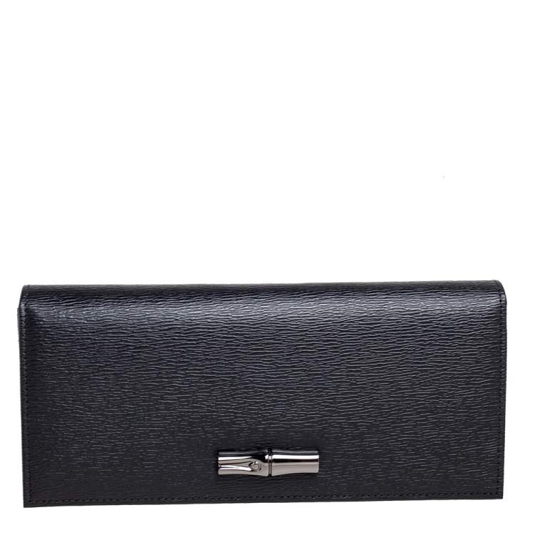longchamp continental leather wallet
