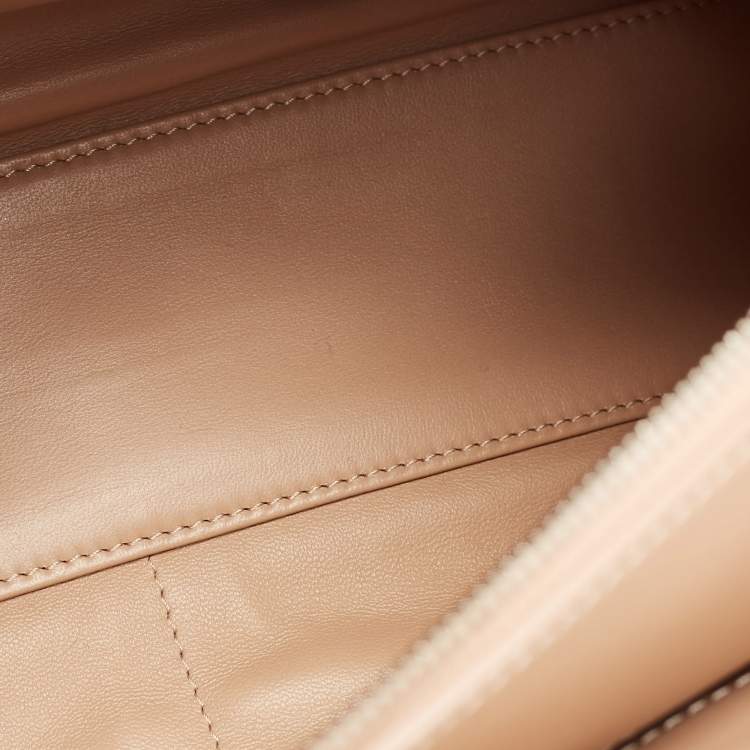 Pre Owned Longchamp Beige Leather Small Paris Premier Tote