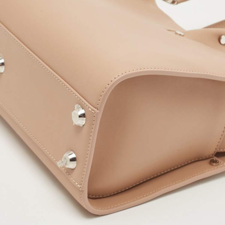 Pre Owned Longchamp Beige Leather Small Paris Premier Tote