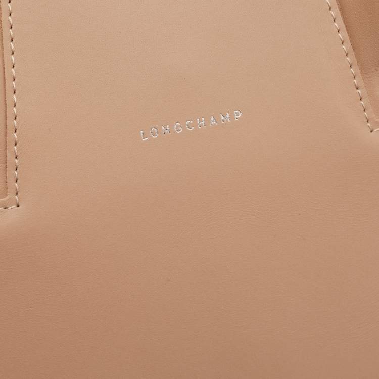 Pre Owned Longchamp Light Pink Leather Paris Premiere Tote