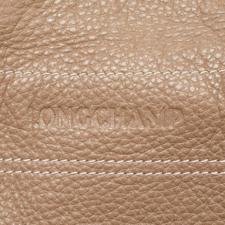 Pre Owned Longchamp Beige Leather Hobo