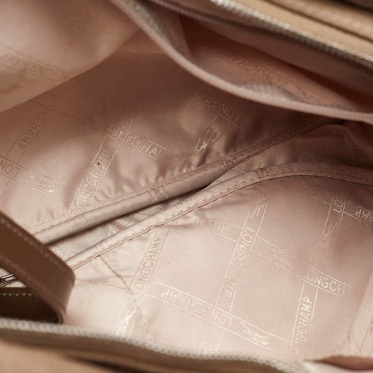 Pre Owned Longchamp Beige Leather Hobo