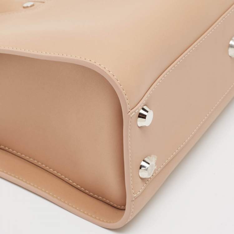 Pre Owned Longchamp Beige Leather Paris Premiere Tote