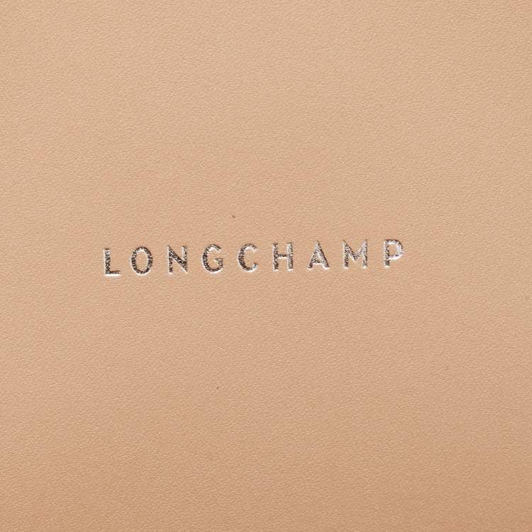 Pre Owned Longchamp Beige Leather Paris Premiere Tote