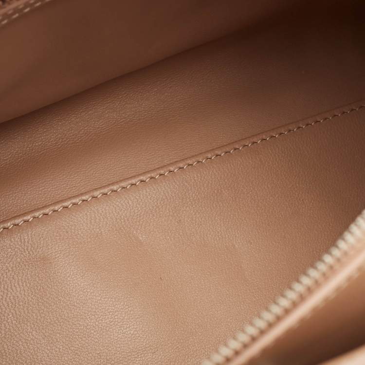 Pre Owned Longchamp Beige Leather Paris Premiere Tote