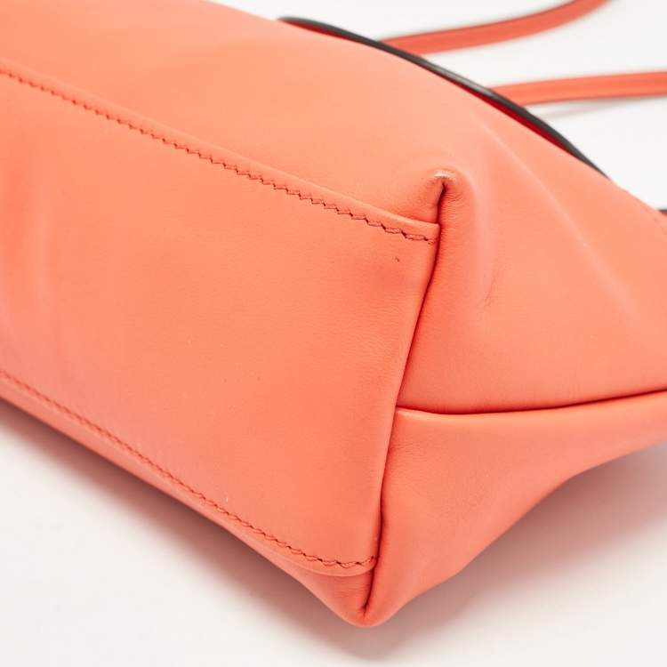 Pre Owned Longchamp Orange Leather Le Pliage Xtra Crossbody Bag