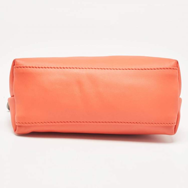Pre Owned Longchamp Orange Leather Le Pliage Xtra Crossbody Bag