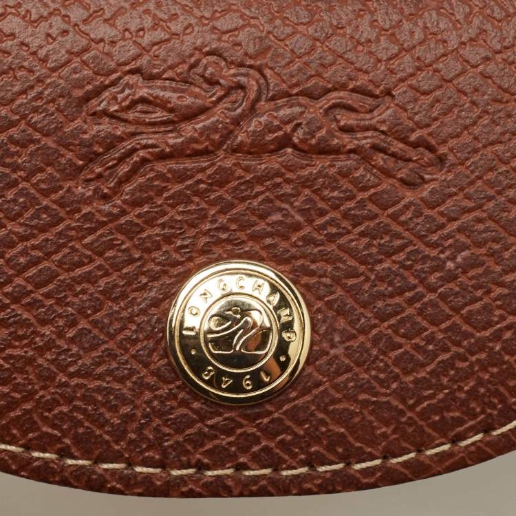 Pre Owned Longchamp Off White Nylon Le Pliage Handle Pouch