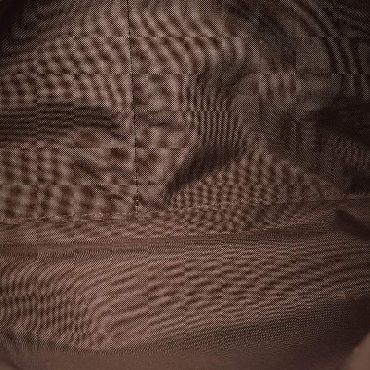 Pre Owned Longchamp Dark Brown Leather Small Le Foulonne Briefcase