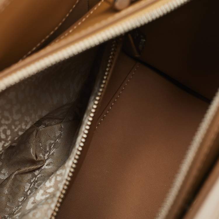 Pre Owned Longchamp Brown Leather Small Paris Premiere Tote