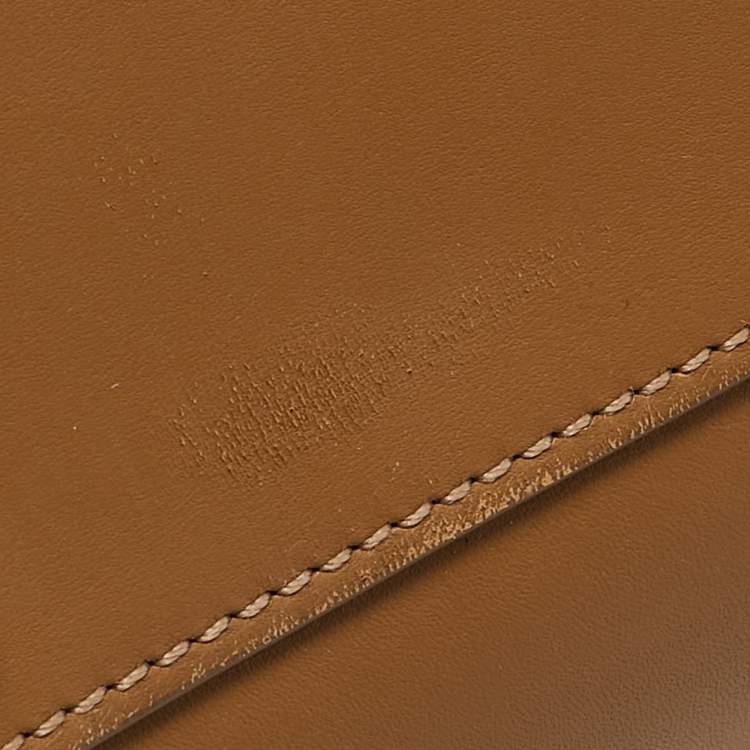 Pre Owned Longchamp Brown Leather Small Paris Premiere Tote