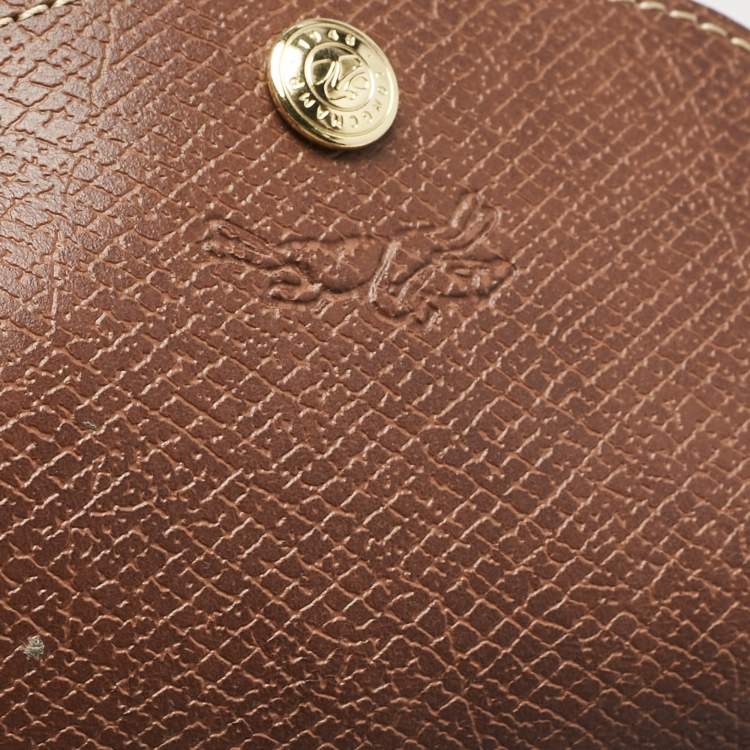 Pre Owned Longchamp Blue/Brown Nylon Large Le Pliage Tote