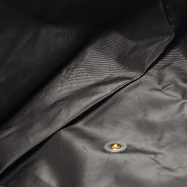 Pre Owned Longchamp Dark Purple Nylon Large Le Pliage Tote