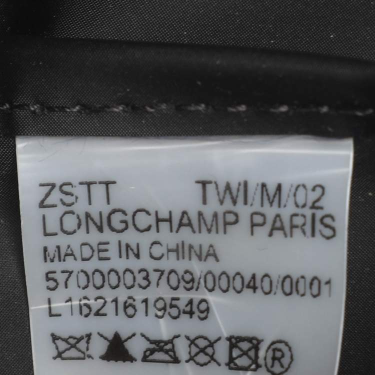 Pre Owned Longchamp Green Nylon and Leather Small Short Le Pliage Tote