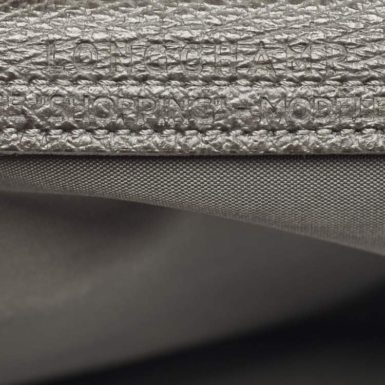 Pre Owned Longchamp Grey Nylon Large Le Pliage Tote