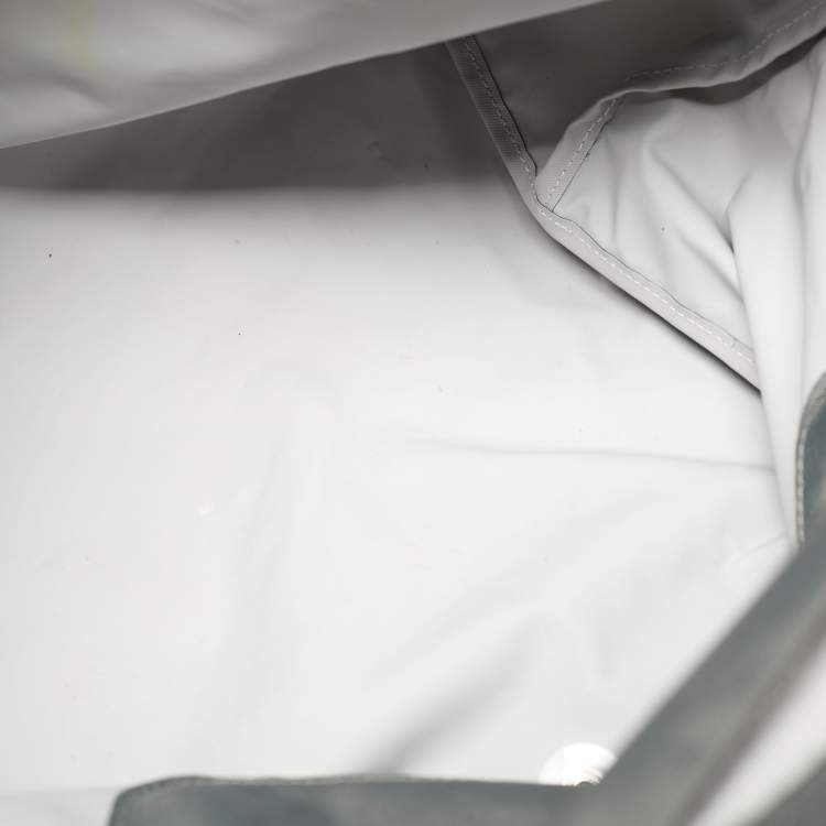 Pre Owned Longchamp Grey Nylon Large Le Pliage Tote