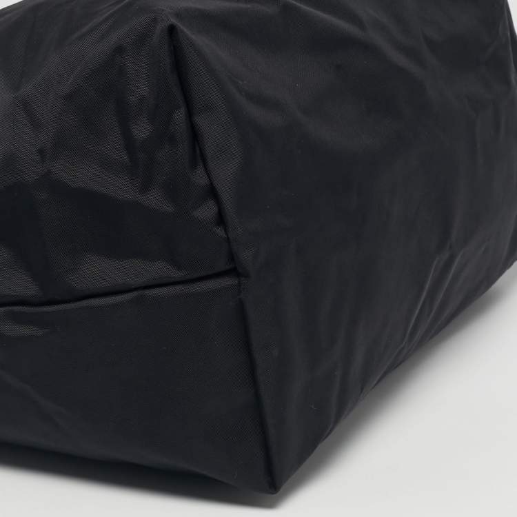 Pre Owned حقيبة يد لونغشامب لو بلياج كبيرة نايلون أسود و بني