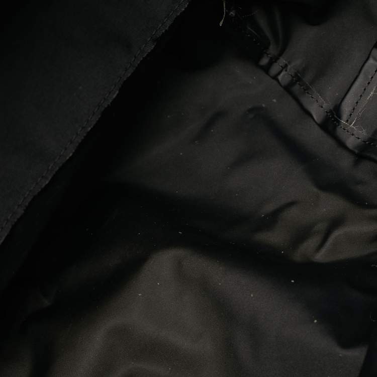 Pre Owned حقيبة يد لونغشامب لو بلياج كبيرة نايلون أسود و بني