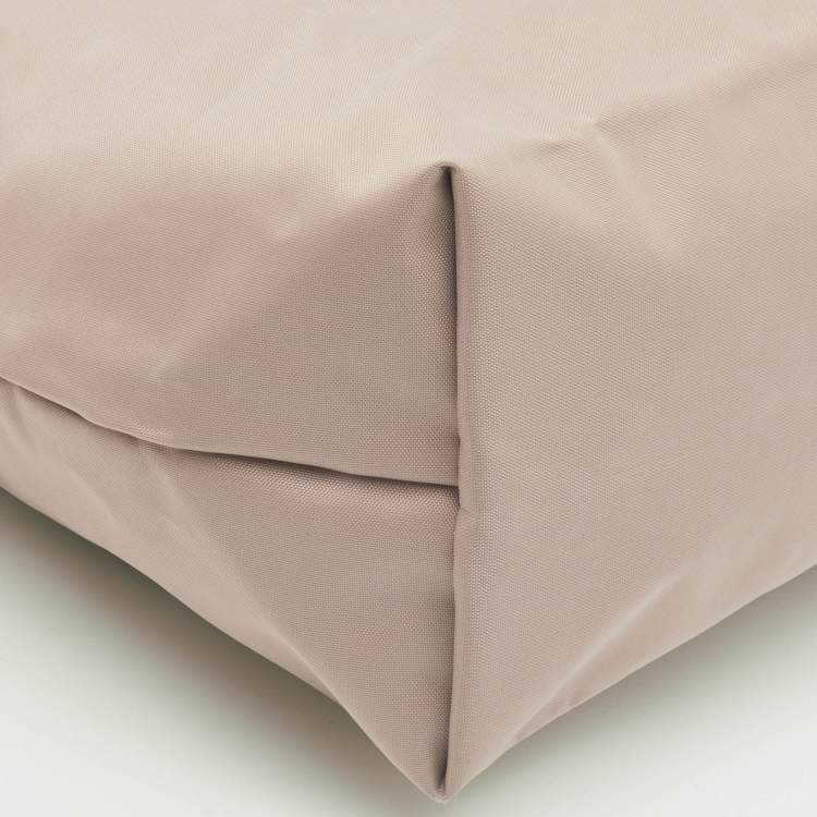 Pre Owned Longchamp Le Pliage Pink Leather and Nylon Tote