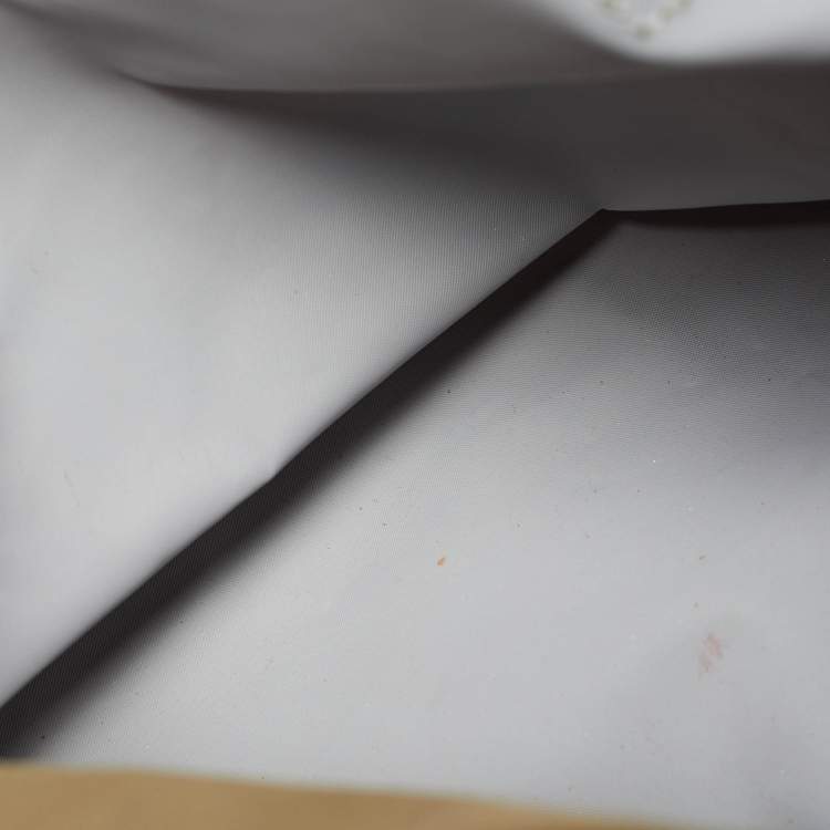 Pre Owned Longchamp Le Pliage Medium Olive Green Nylon Tote