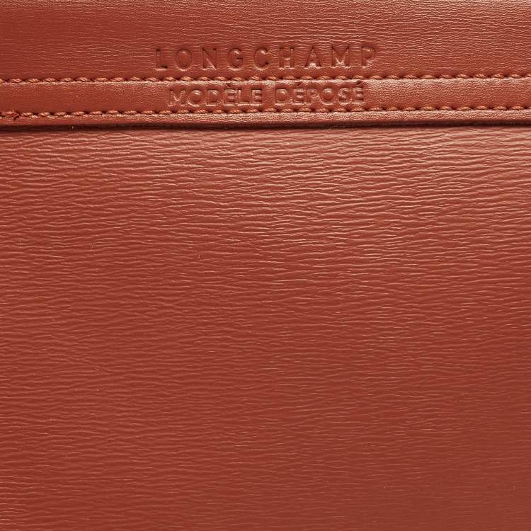 مملوكة مسبقًا Longchamp Le Pliage City L Brown Leather Tote