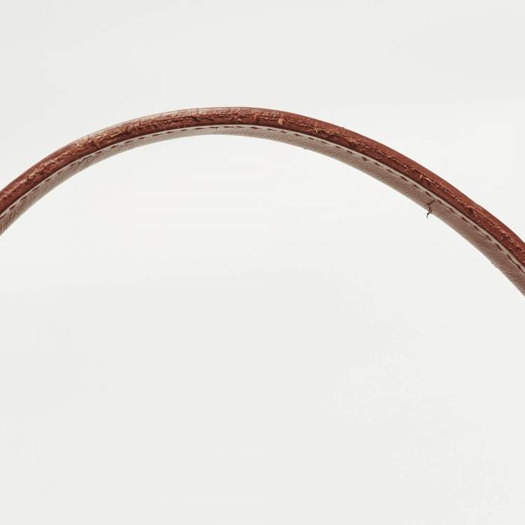 مملوكة مسبقًا Longchamp Le Pliage City L Brown Leather Tote