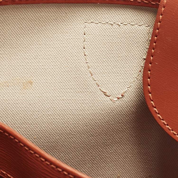 مملوكة مسبقًا Longchamp Le Pliage City L Brown Leather Tote