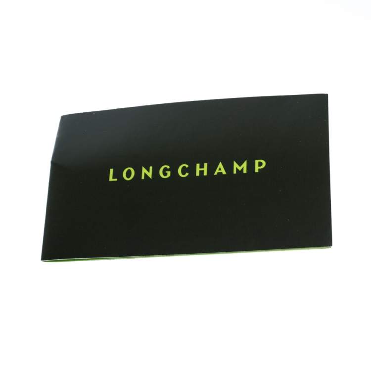 Pre Owned Longchamp Black/Khaki Leather and Suede Le Pliage Heritage Top Handle Bag