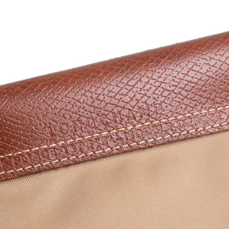 Pre Owned Longchamp Beige Nylon Mini Le Pliage Tote