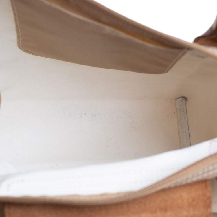 Pre Owned Longchamp Beige Nylon Mini Le Pliage Tote