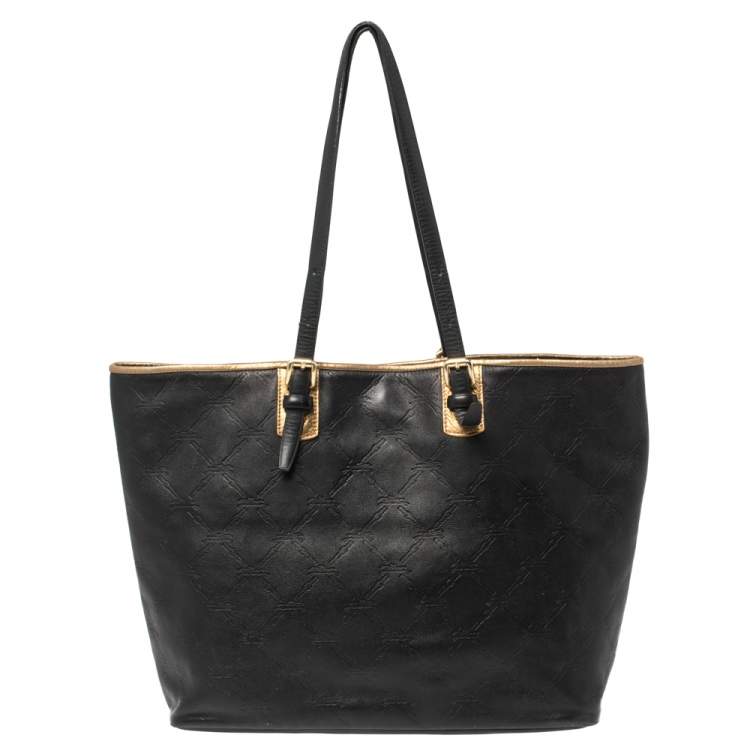 مملوكة مسبقًا Longchamp Black Leather Tote