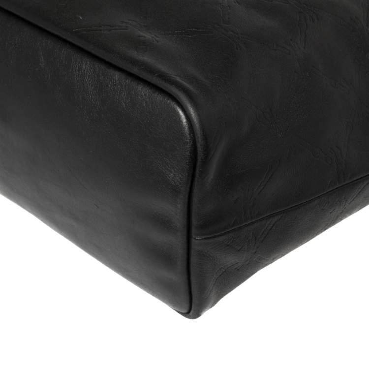 مملوكة مسبقًا Longchamp Black Leather Tote