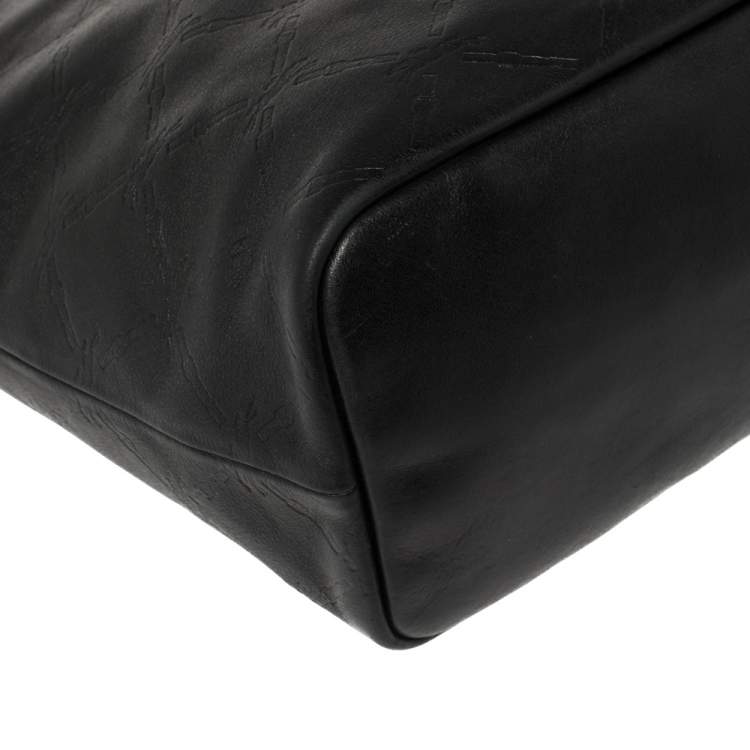 مملوكة مسبقًا Longchamp Black Leather Tote