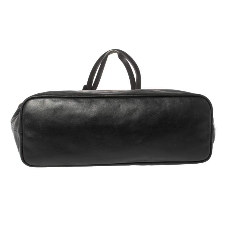 مملوكة مسبقًا Longchamp Black Leather Tote