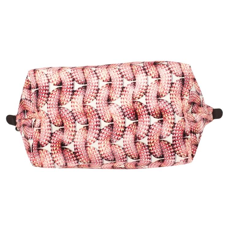 مملوكة مسبقًا Longchamp Pink/Brown Fabric and Leather  Surf and The City Le Pliage Tote