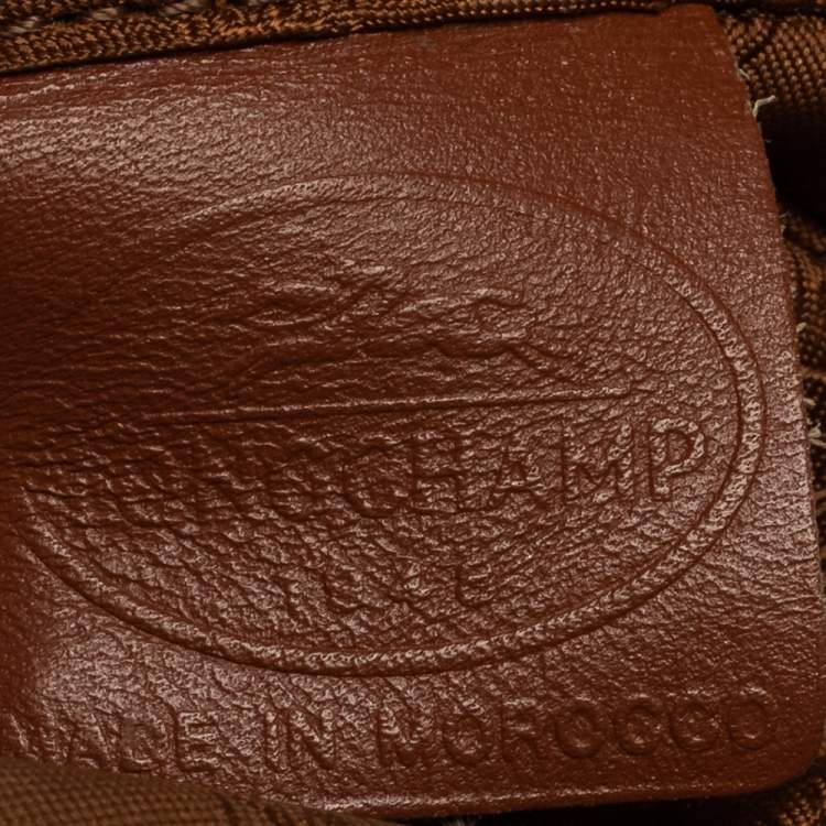 Pre Owned Longchamp Brown Leather Le Foulonne Crossbody Bag