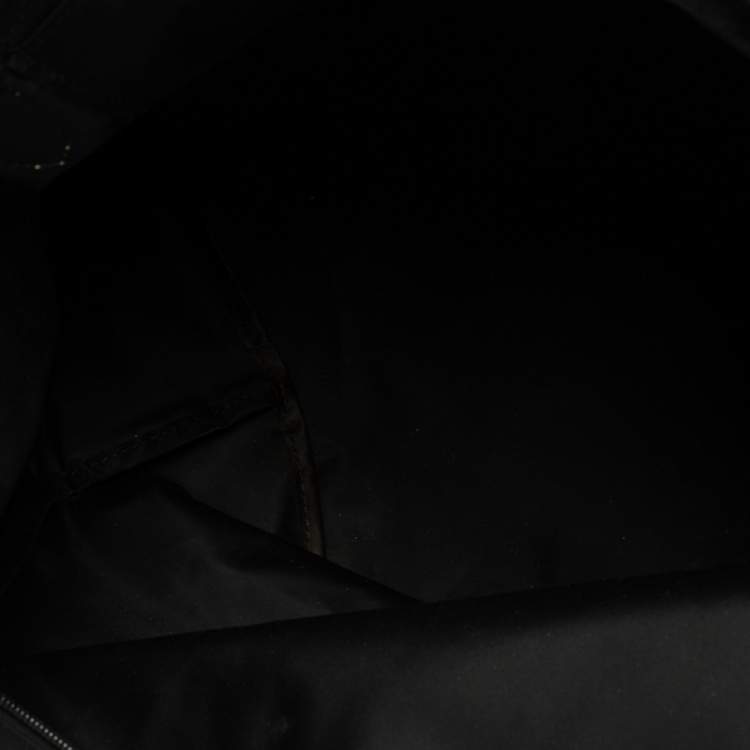 Pre Owned Longchamp Black Nylon and Leather Le Pliage Tote