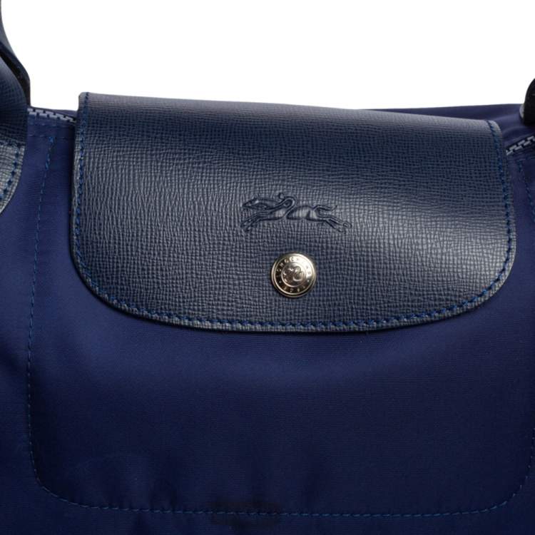 مملوكة مسبقًا Longchamp Blue Nylon Le Pliage Tote