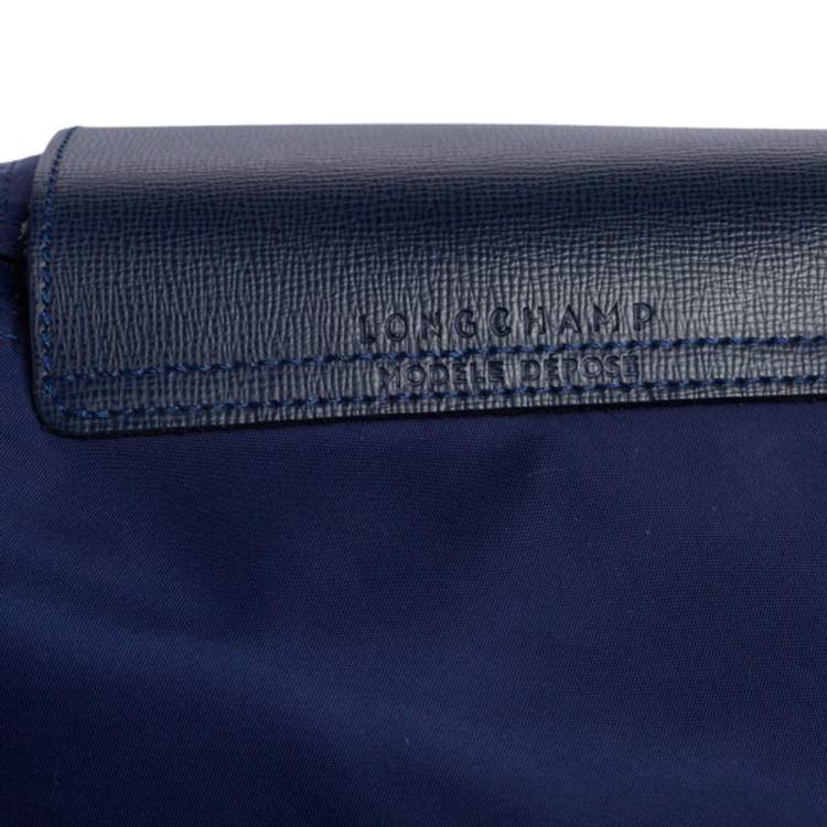 مملوكة مسبقًا Longchamp Blue Nylon Le Pliage Tote