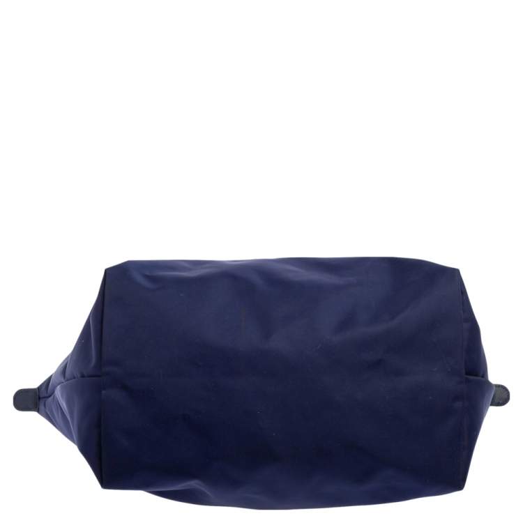 مملوكة مسبقًا Longchamp Blue Nylon Le Pliage Tote