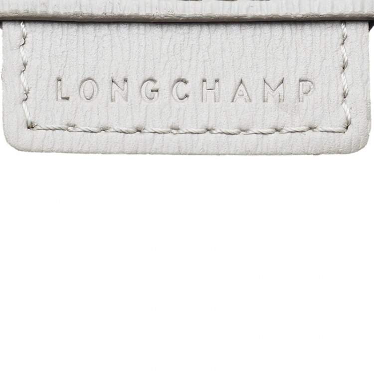 Pre Owned Longchamp Beige Leather Roseau Tote