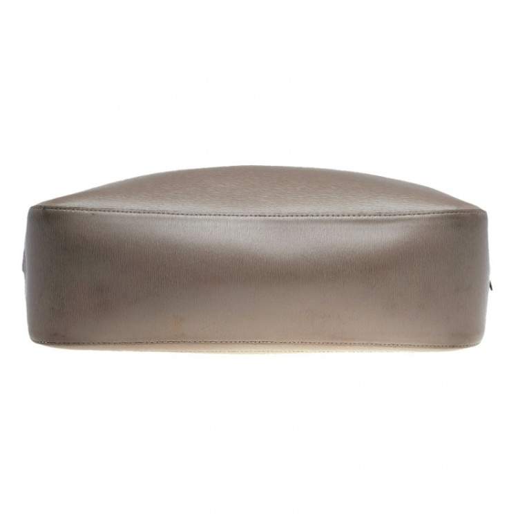 Pre Owned Longchamp Beige Leather Roseau Tote