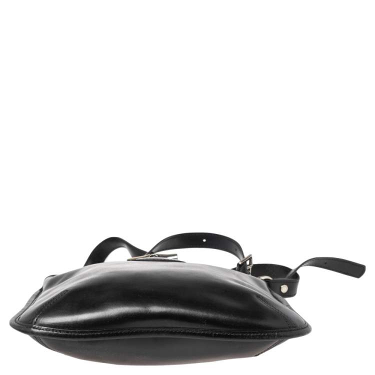 مملوكة مسبقًا Longchamp Black Leather Roseau Shoulder Bag